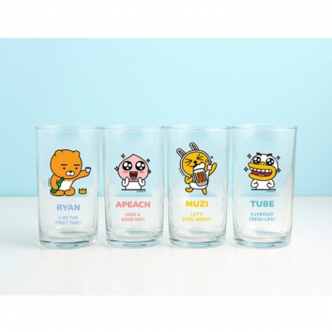 카카오프렌즈 시그니처 소맥잔 4p 세트