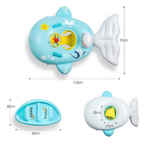 아이윙크 고래 유아 보행기튜브