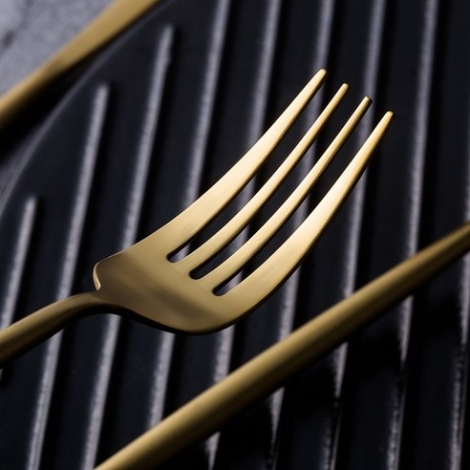 골든 포르투갈 서양 식기2종 2인 세트(스푼2p+포크2p+나이프2p+디저트 스푼2p)