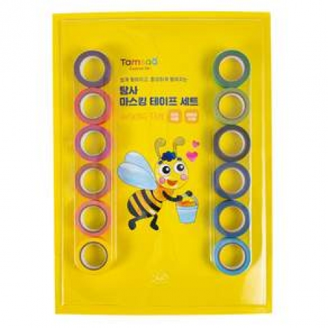 탐사 수채화 마스킹 테이프 세트 12색