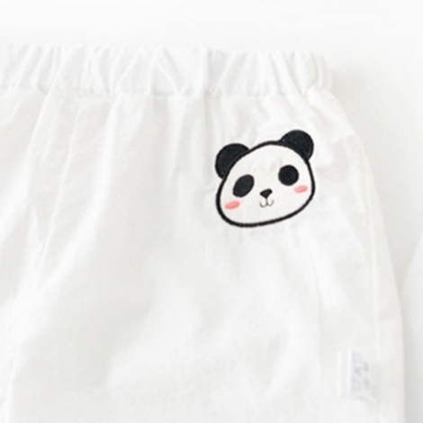 조이멀티 아동용 병아리와 팬더 신생아 상하복 3종세트