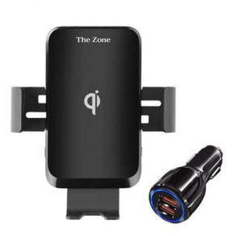 더존 차량용 고속 무선충전 거치대 TZ-C100S + 고속충전시거잭