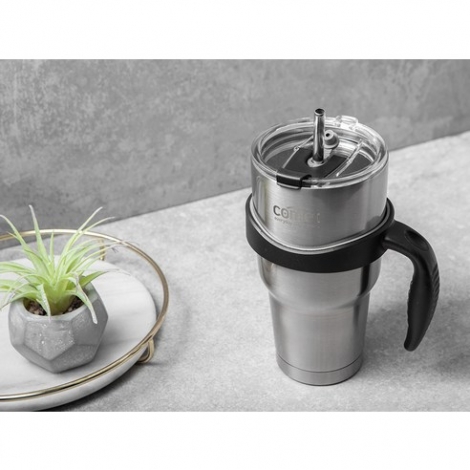 코멧 진공 스테인리스 텀블러 + 손잡이 + 빨대뚜껑 + 빨대 + 빨대솔