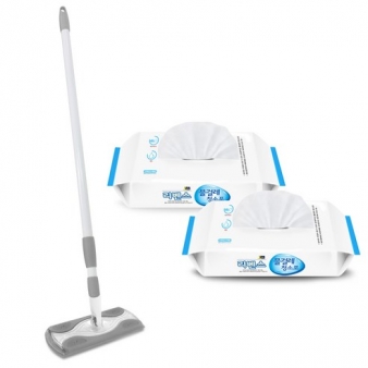 리벤스 막대걸레 + 물걸레 청소포 60매