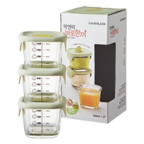 락앤락 바로한끼 이유식 정사각용기