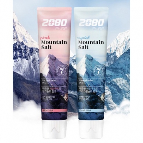 2080 퓨어 마운틴 핑크 솔트 치약
