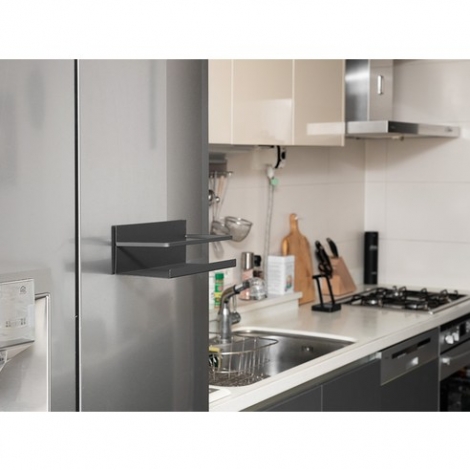 코멧 냉장고 자석 선반 블랙 2p