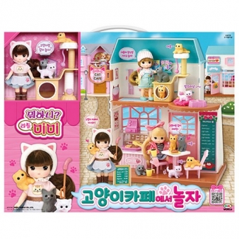 미미월드 뭐하니 리틀미미 고양이 카페에서 놀자 인형집