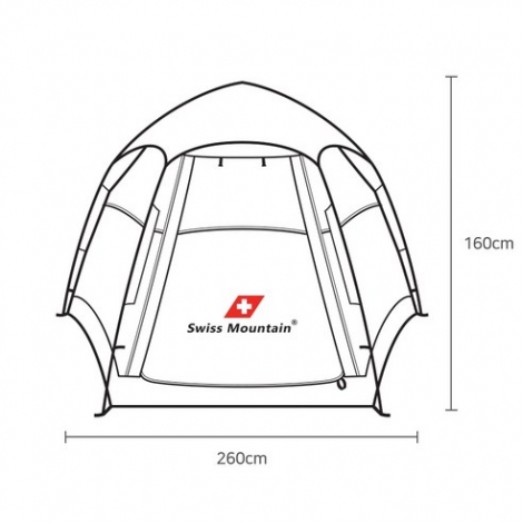 스위스마운틴 헥사돔 원터치 텐트