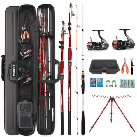 아오맥스 레드스페셜 멀티3종 낚시세트/원투낚시대 선상 낚시대