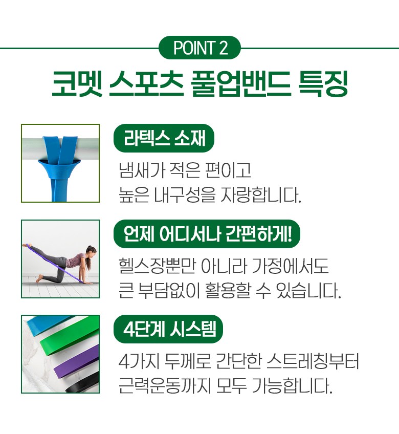코멧 스포츠 풀업밴드 중