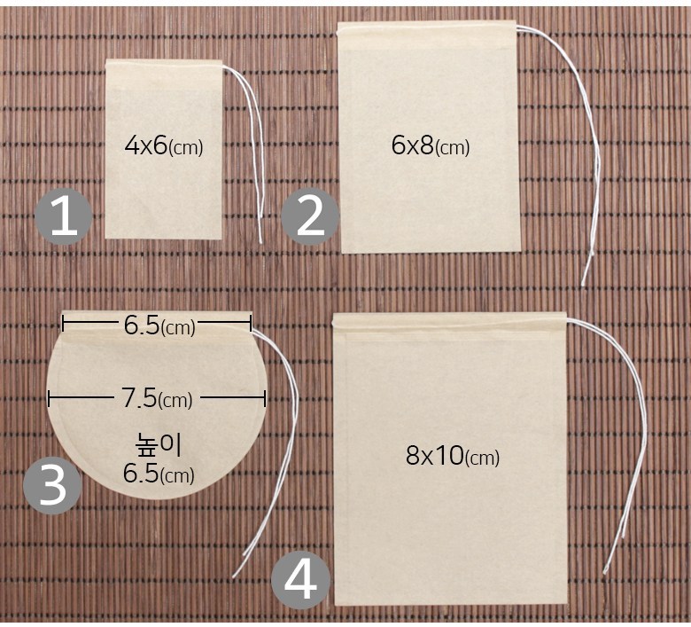 닥터노 공티백 티필터 티백주머니 100장